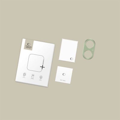 5. Szkło na aparat Tech-Protect Camalloy Fit+ na iPhone 17 - zielone