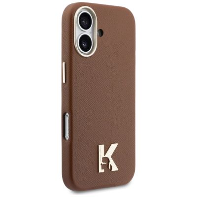 4. Etui Karl Lagerfeld Karl Head Logo MagSafe do iPhone 17 - brązowe