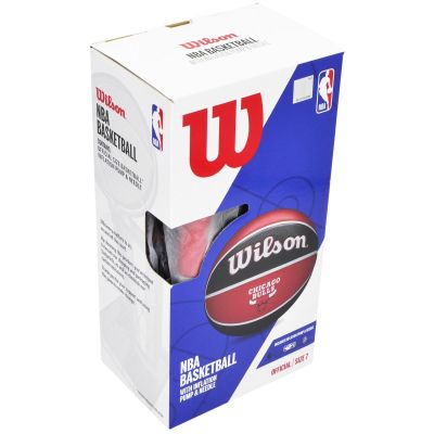 6. PIŁKA DO KOSZYKÓWKI WILSON NBA CHICAGO BULLS  KARTON POMPKA
