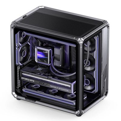 42. Jonsbo X400 Pro PC-Gehäuse, Midi-Tower, ATX, Tempered Glass - grau