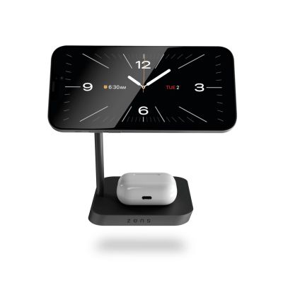 2. Ładowarka magnetyczna Zens Aluminium Series 2 w 1 z zasilaczem 24W