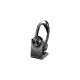 409. POLY Zestaw słuchawkowy Voyager Focus 2 z certyfikatem Microsoft Teams USB-C-C + przejściówka USB-C/A + podstawka ładująca