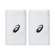Frotka na rękę Asics Wrist Band  Long 2 szt. biała 3043A142 100