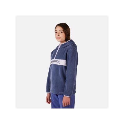 4. Bluza dziecięca ROSSIGNOL JR ALLTRACK ANORAK FLEECE niebieska