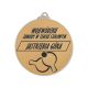 5. Medal srebrny- biegi - medal stalowy z grawerem na laminacie