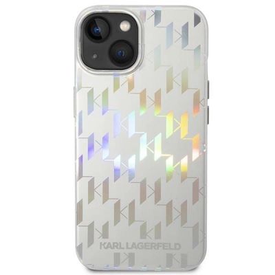 3. Etui Karl Lagerfeld KLHCP14SLGMMSV3 iPhone 14 / 15 / 13 - srebrne