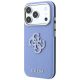 2. Etui Guess Grained & Big Resin Logo na iPhone 18 Pro / 17 Pro - niebieskie