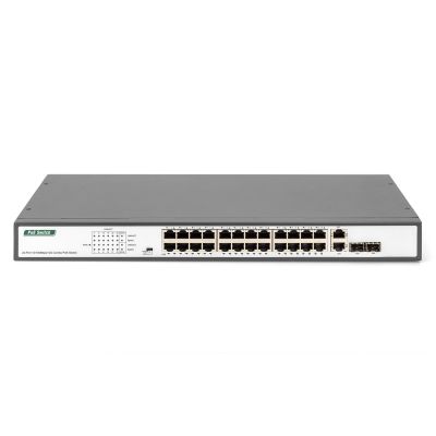3. Digitus DN-95343 przełącznik sieciowy Nie zarządzany Fast Ethernet (10/100) Obsługa PoE 1U Czarny, Srebrny