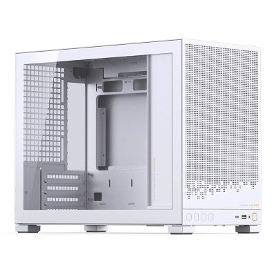 25. Obudowa PC Jonsbo D32 STD Biała Obudowa, Mini Obudowa, mATX, Szkło Hartowane - Białe