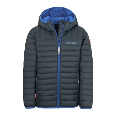 Kurtka ultralekka przejściowa dziecięca dla chłopca/dziewczynki Trollkids Kids Eikefjord Jacket dark navy/cobalt blue (463-110)