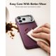 5. Etui ESR Atelier Kickstand MagSafe na iPhone 18 Pro / 17 Pro - burgundowe