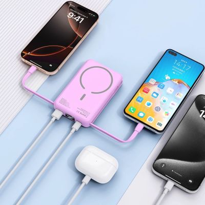8. Powerbank Tech-Protect PB31 MagSafe 10000mAH - fioletowy
