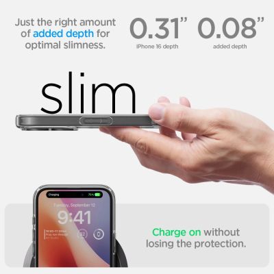 13. Spigen Ultra Hybrid na iPhone 16 - przezroczyste