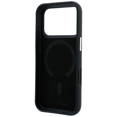 7. Etui BMW Sign Inclined Deboss Letters MagSafe na iPhone 17 Pro Max / 18 Pro Max - bordowe