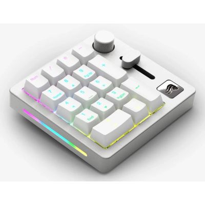 2. Keychron GMMK Numpad klawiatura Dom/Biuro USB + RF Wireless + Bluetooth Biały