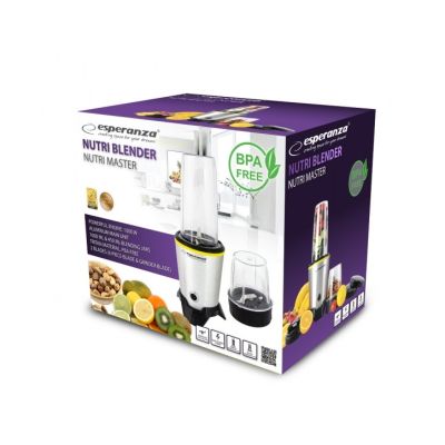 5. Blender sportowy Esperanza MASTER EKM028 (1000W; kolor czarno-srebrny)