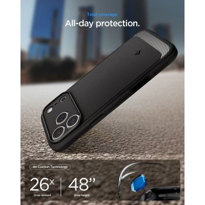 8. Etui Spigen Rugged Armor MagSafe na iPhone 18 Pro Max / 17 Pro Max - czarne matowe