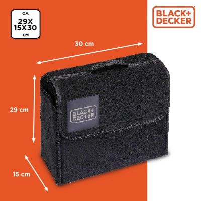 3. ORGANIZER SCHOWEK TORBA SAMOCHODOWA 29X15X30cm BLACK + DECKER