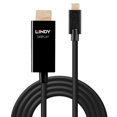 2. Adapter LINDY USB-C - HDMI 4K60 1m Czarny