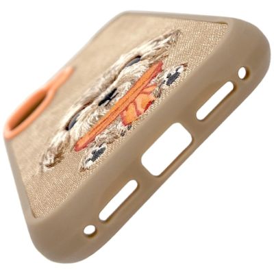 4. Etui Nimmy Big Eyed Pet 2.0 Dog do iPhone 17 - beżowe