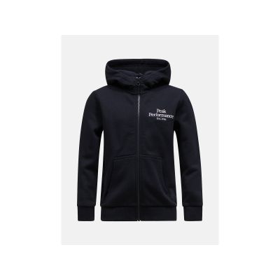 Bluza Peak Performance Jr Original Zip Hood czarny