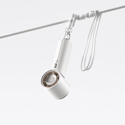 8. Mini wentylator Jisulife Handheld Fan Pro1 Mini 4250 mAh USB-C przenośny wiatraczek dmuchawa - biały