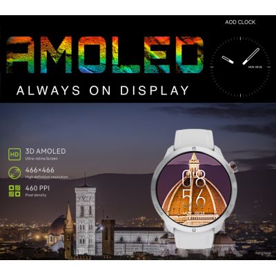 6. Smartwatch RUBICON RNCF14 Silver/White SMARUB252