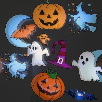 22. PROJEKTOR RZUTNIK LED WYMIENNE KLISZE ŚWIĘTA HALLOWEEN
