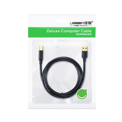 5. Ugreen kabel USB Typ B do drukarki (męski) - USB 2.0 (męski) 480 Mbps 1 m czarny (US135 20846)