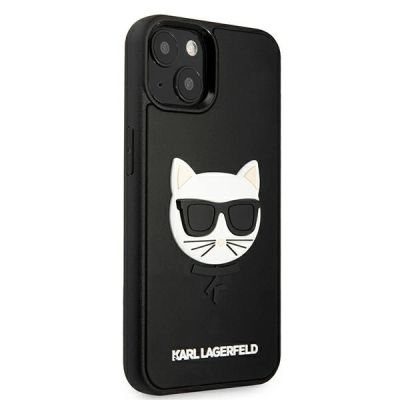 4. Etui Karl Lagerfeld 3D Rubber Choupette na iPhone 13 mini - czarne
