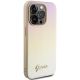 4. Etui Guess Saffiano Iridescent Script na iPhone 14 Pro Max - złote
