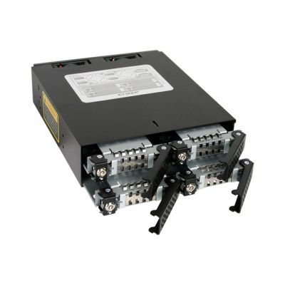 2. Płyta montażowa IcyDock 4x6,3cm SATAI-III/SAS w 1x5,25" HDD/SSD
