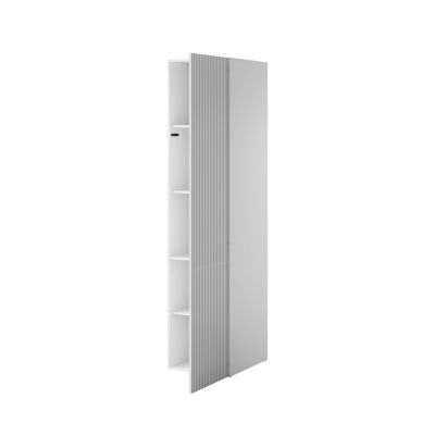 2. Szafa PAFOS 1D 45x55,5x198,5 biały mat