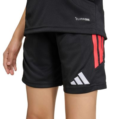 4. Spodenki dla dzieci adidas Tiro 26 League czarno-czerwone JY7148