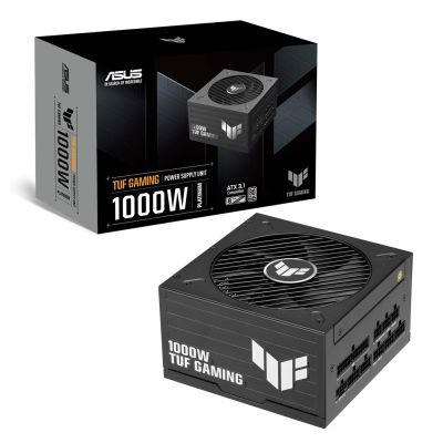 12. ASUS TUF-GAMING-1000P moduł zasilaczy 1000 W 20+4 pin ATX ATX Czarny