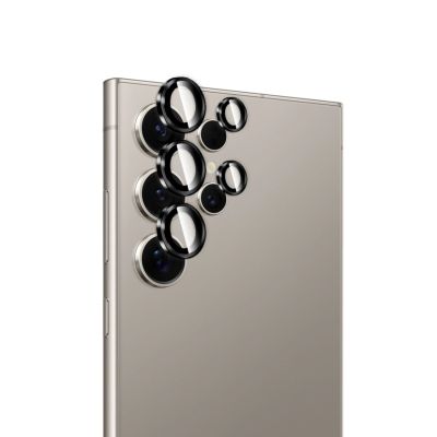 Szkła hartowane Puro Individual na tylną kamerę do Samsung Galaxy S26 Ultra - z czarnymi ramkami