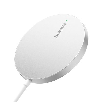6. Baseus Simple Mini3 ładowarka indukcyjna 15W srebrny