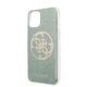 3. Guess GUHCN58PCUGLKA iPhone 11 Pro khaki hard case 4G Circle Glitter