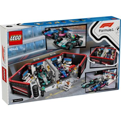 2. LEGO CITY 60444 F1 Garaż i bolidy Mercedes-AMG i Alpine