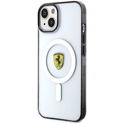 2. Etui Ferrari Outline MagSafe na iPhone 14 - przezroczyste