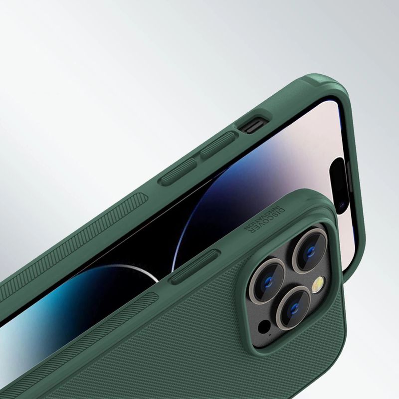 13. Nillkin Super Frosted Shield Pro etui iPhone 14 Pro Max pokrowiec na tył plecki niebieski