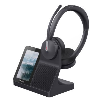 2. Yealink WH64 Workstation Dual Zestaw słuchawkowy Przewodowy i Bezprzewodowy Opaska na głowę Biuro/centrum telefoniczne USB Type-C Bluetooth Podstawka do ładowania Czarny