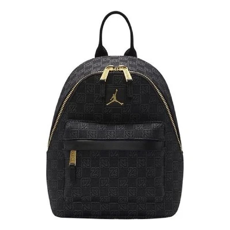Mały plecak miejski Air Jordan Monogram Mini Backpack Czarny  - FJ9679-010