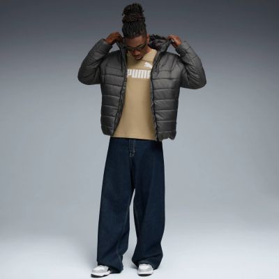 5. Kurtka męska Puma ESS Hooded Padded szara 685211 44