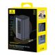 9. Stacja dokująca Baseus Spacemate hub USB-C 11w1 3xHDMI 4K 60Hz + 2xUSB-A (10Gb/s) + 1xUSB-C (10Gb/s) + RJ45 + 2xUSB-A (480Mb/s) + 1xUSB-C (PD) + 1xMinijack 3,5mm - szara