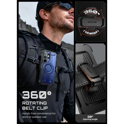 7. Etui Supcase Unicorn Beetle Pro Mag MagSafe 2-set na Samsung Galaxy S26 Ultra - czarno-granatowe