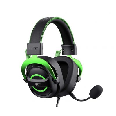 5. Słuchawki gamingowe Havit H2002E (czarny/zielony)