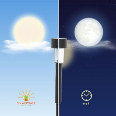 9. LAMPA SOLARNA LED O4,7x30,5cm PLASTIK KPL 10SZT