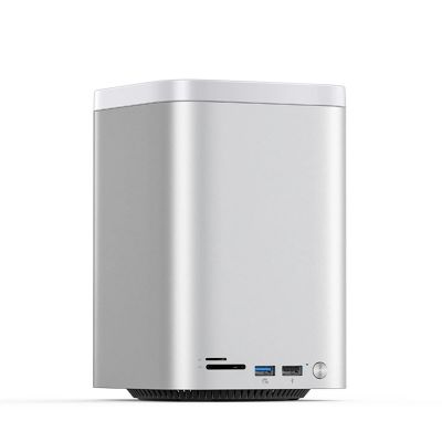 Stacja dokująca Orico MiniTower z kieszeniami na dyski twarde do 56TB - srebrna