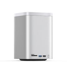 Stacja dokująca Orico MiniTower z kieszeniami na dyski twarde do 56TB - srebrna